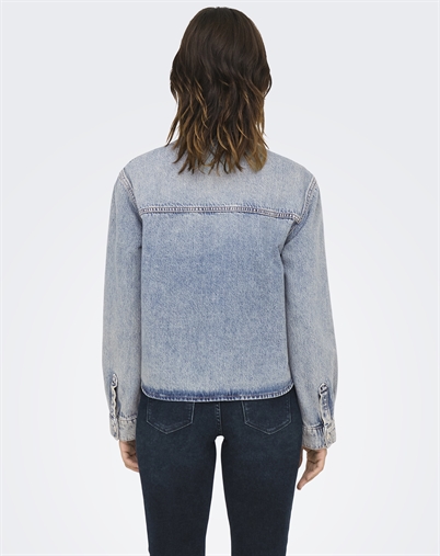 Only - Onlcassie Denim Skjorte - Light Blue Denim